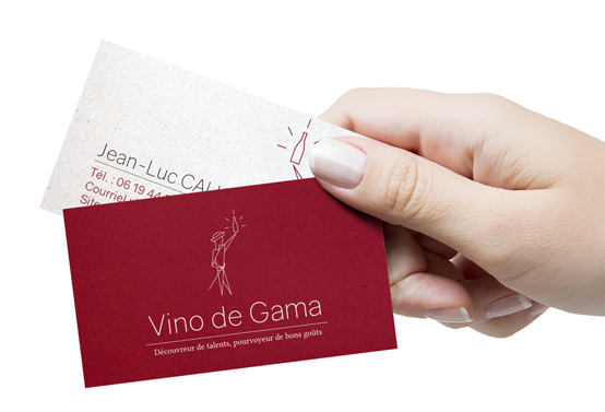 Carte de visite pour l'entreprise Vino de Gama